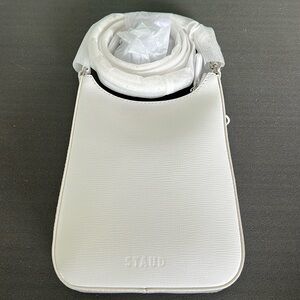 Staud Mini Alex Bag white